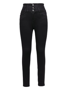 Springy Cropped Jeans | Black