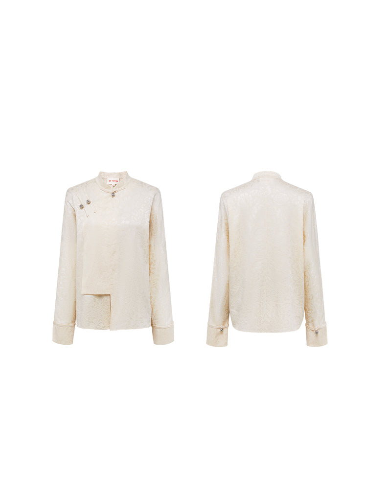 Chinese Aesthetics Blouse | Beige