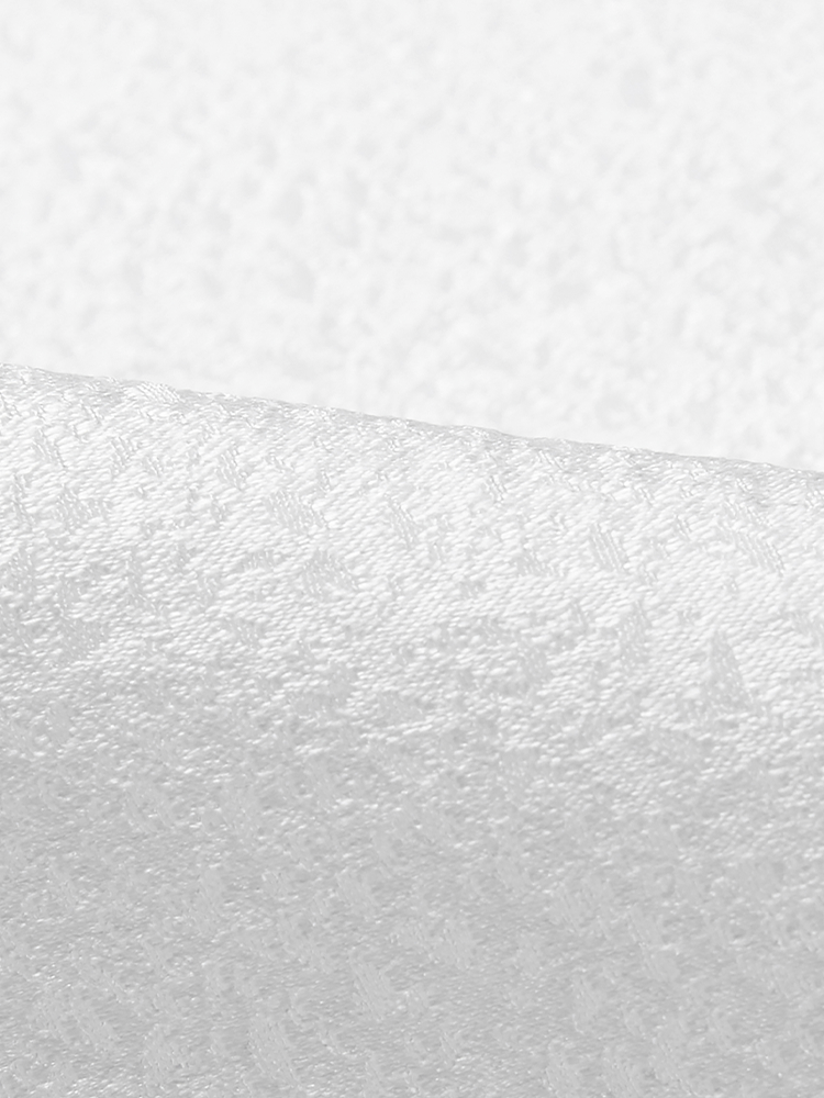 Silk Jacquard Shirt | White