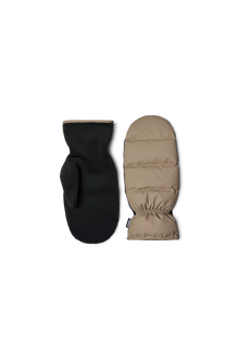 RAINS Lohja Puffer Mittens Beige Gloves