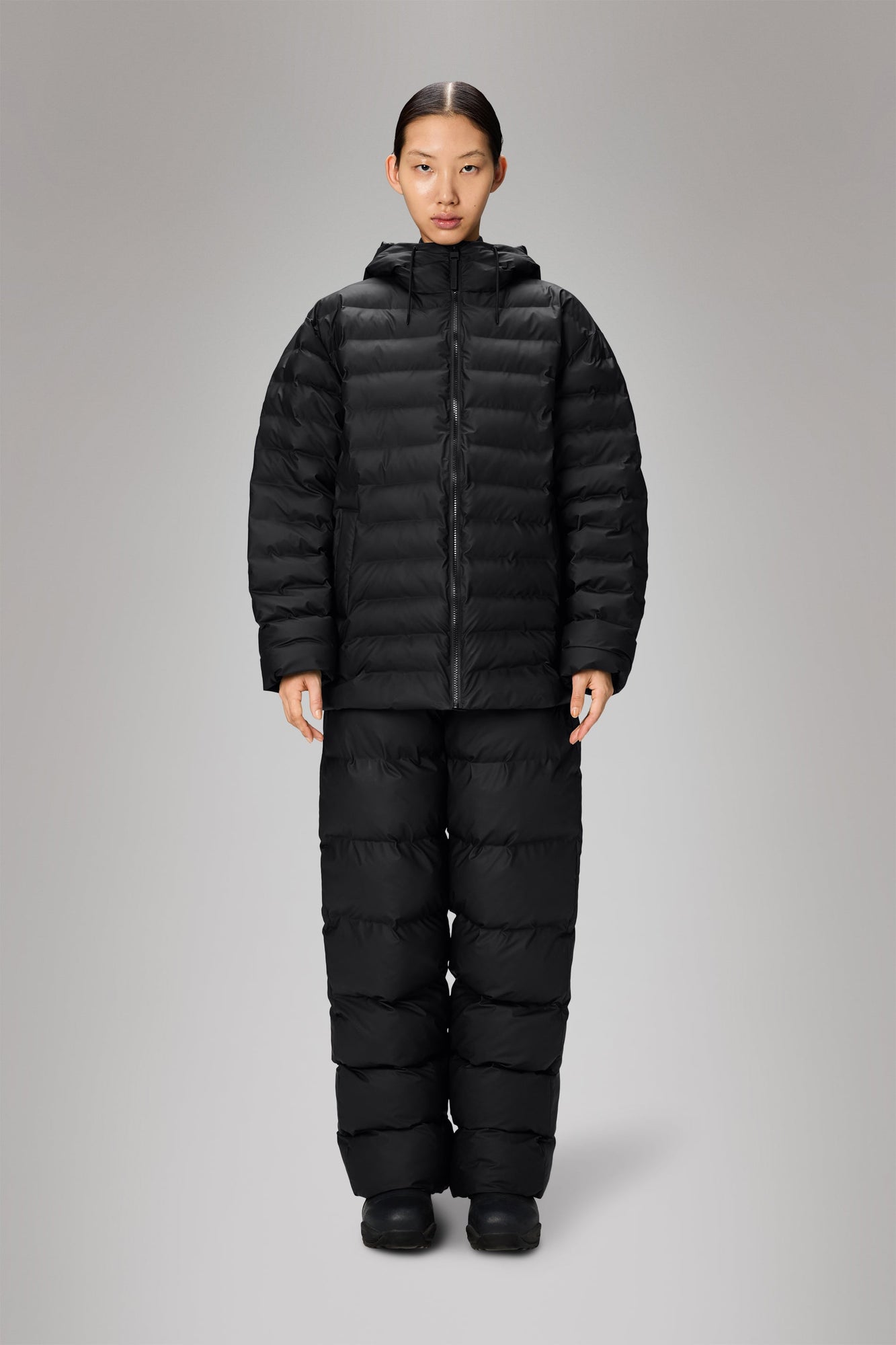 Rains Lohja Puffer Jacket Black Jacket