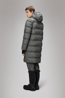 Rains Alta Longer Puffer Jacket Grey Jacket