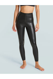 7/8 Faux Leather Legging | Black