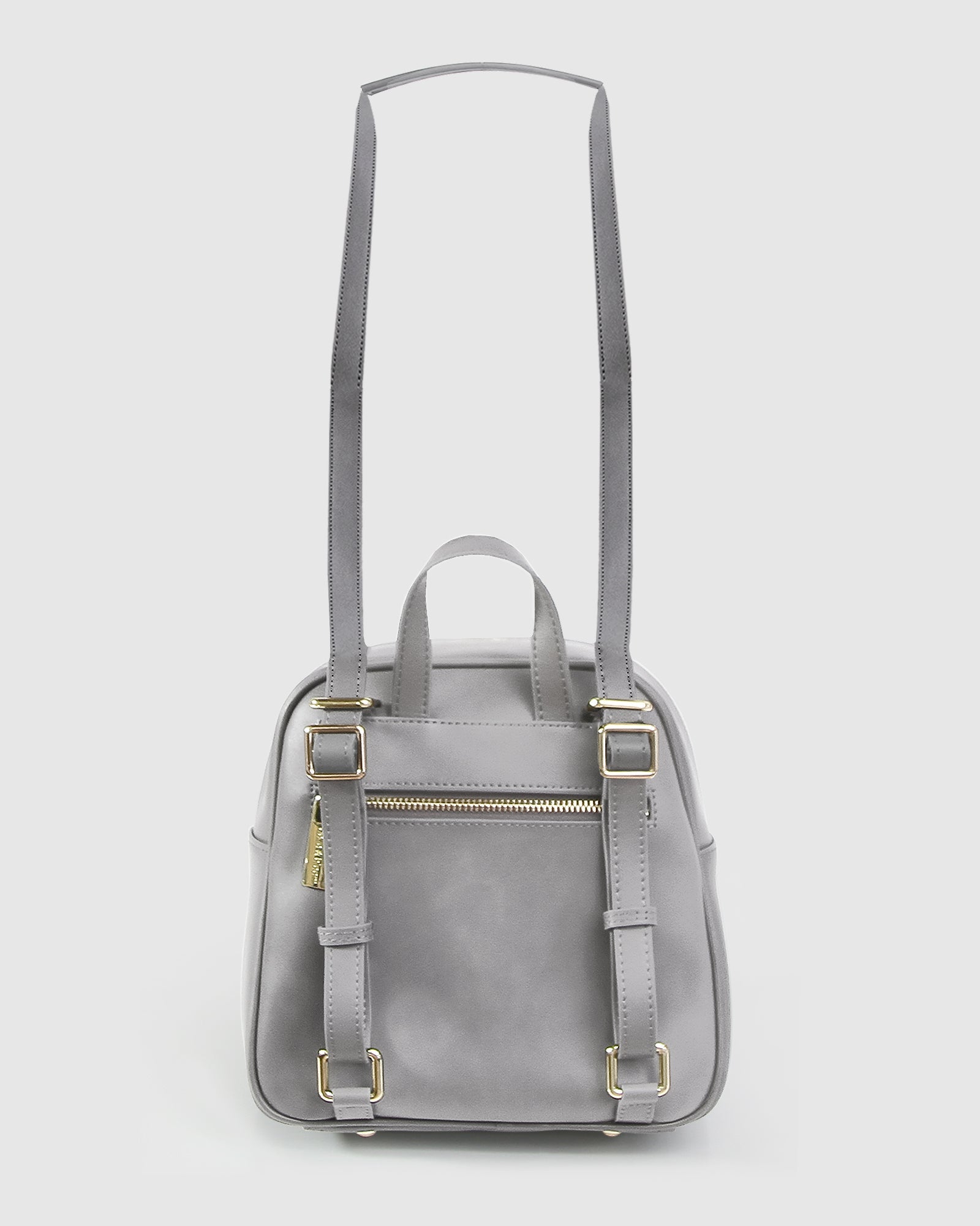 Women | Camila Leather Backpack | Grey
