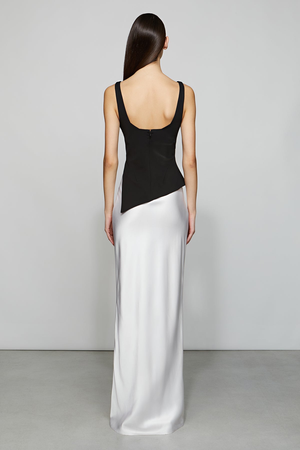Etochs | Kamila Gown | Optic White/ Black