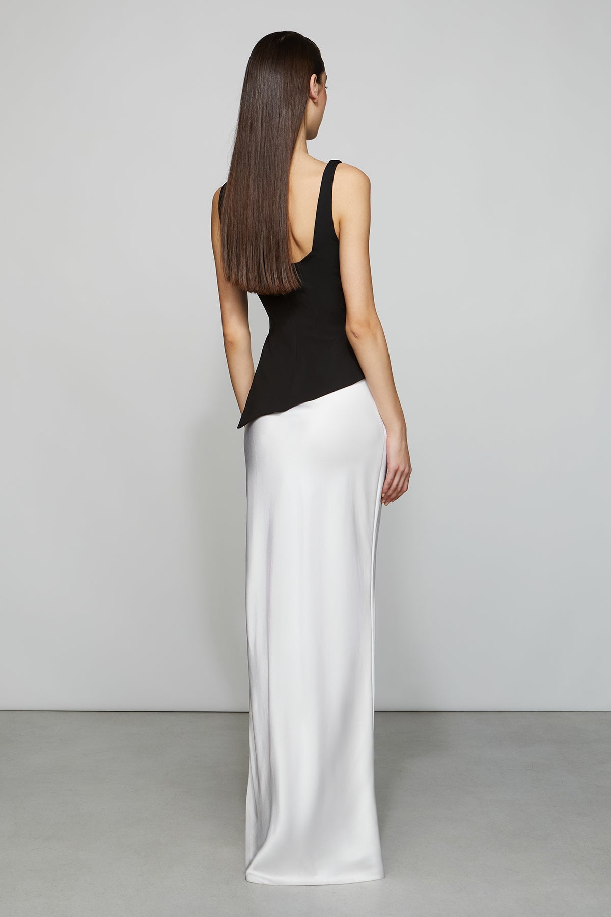 Etochs | Kamila Gown | Optic White/ Black