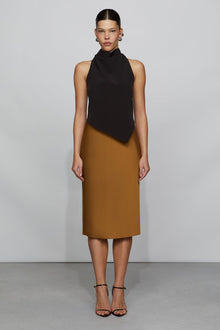Etochs | Anya Dress | Dark Camel/Black