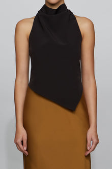 Etochs | Anya Dress | Dark Camel/Black