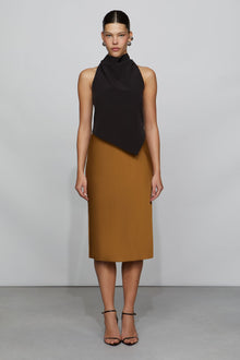 Etochs | Anya Dress | Dark Camel/Black