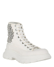 Alexander McQueen | Crystal Embellished Tread Slick Boots