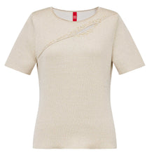 Embellished Knit Top | Beige