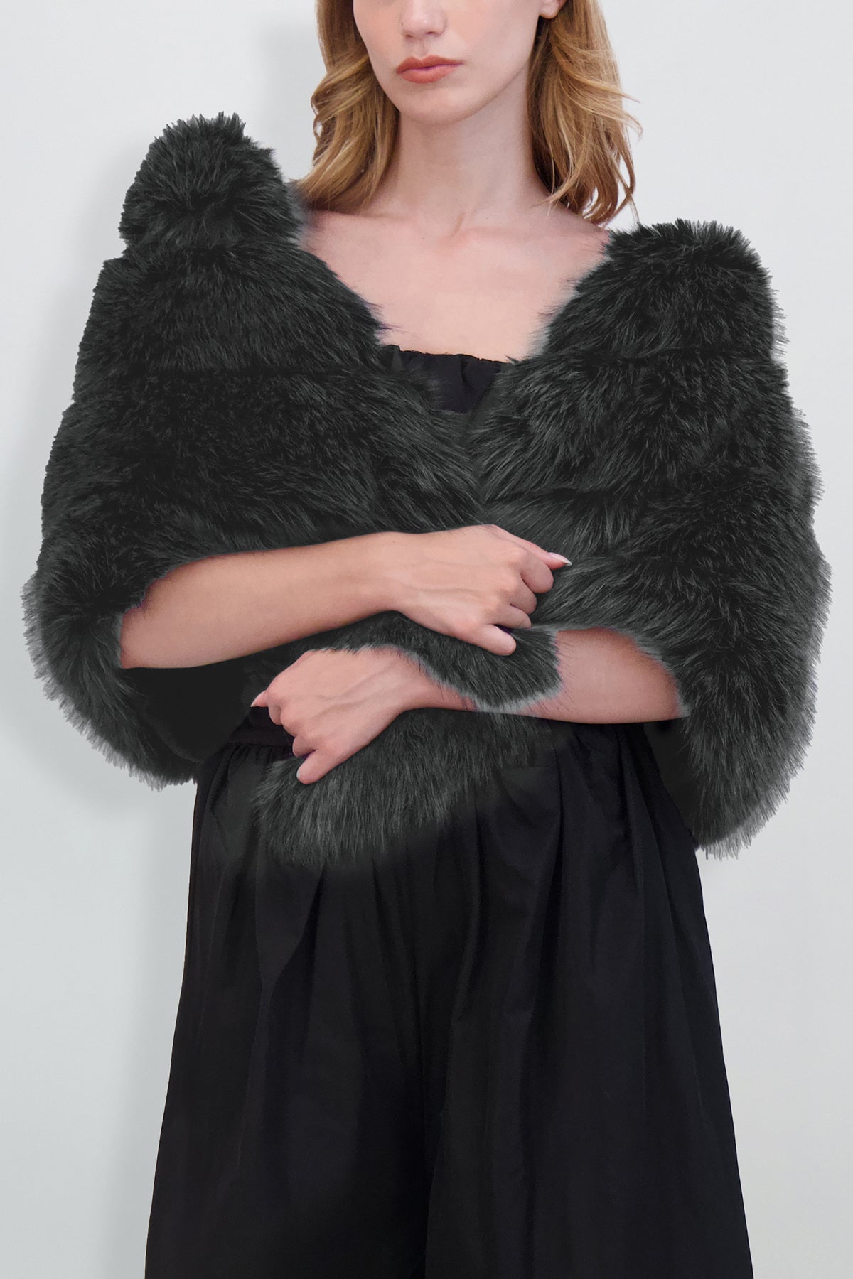 Etochs | Fur-Free Fox Cape | Gray