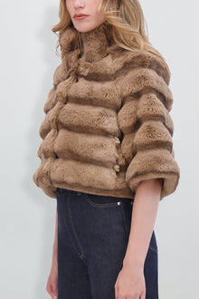 Etochs | Fur-Free Chinchilla Bolero | Camel Chinch