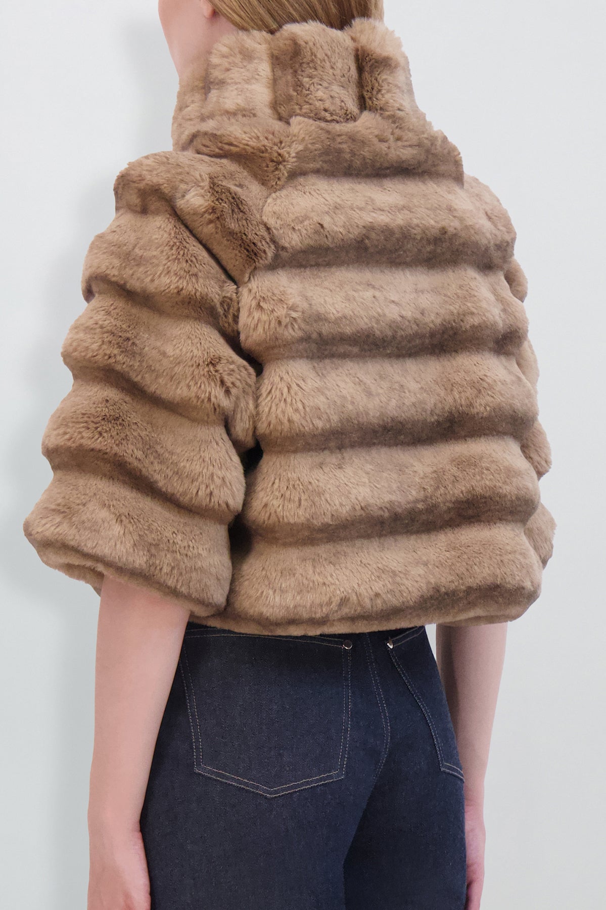 Etochs | Fur-Free Chinchilla Bolero | Camel Chinch