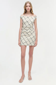 Womens | Wells Mini Dress | Eggshell Multi