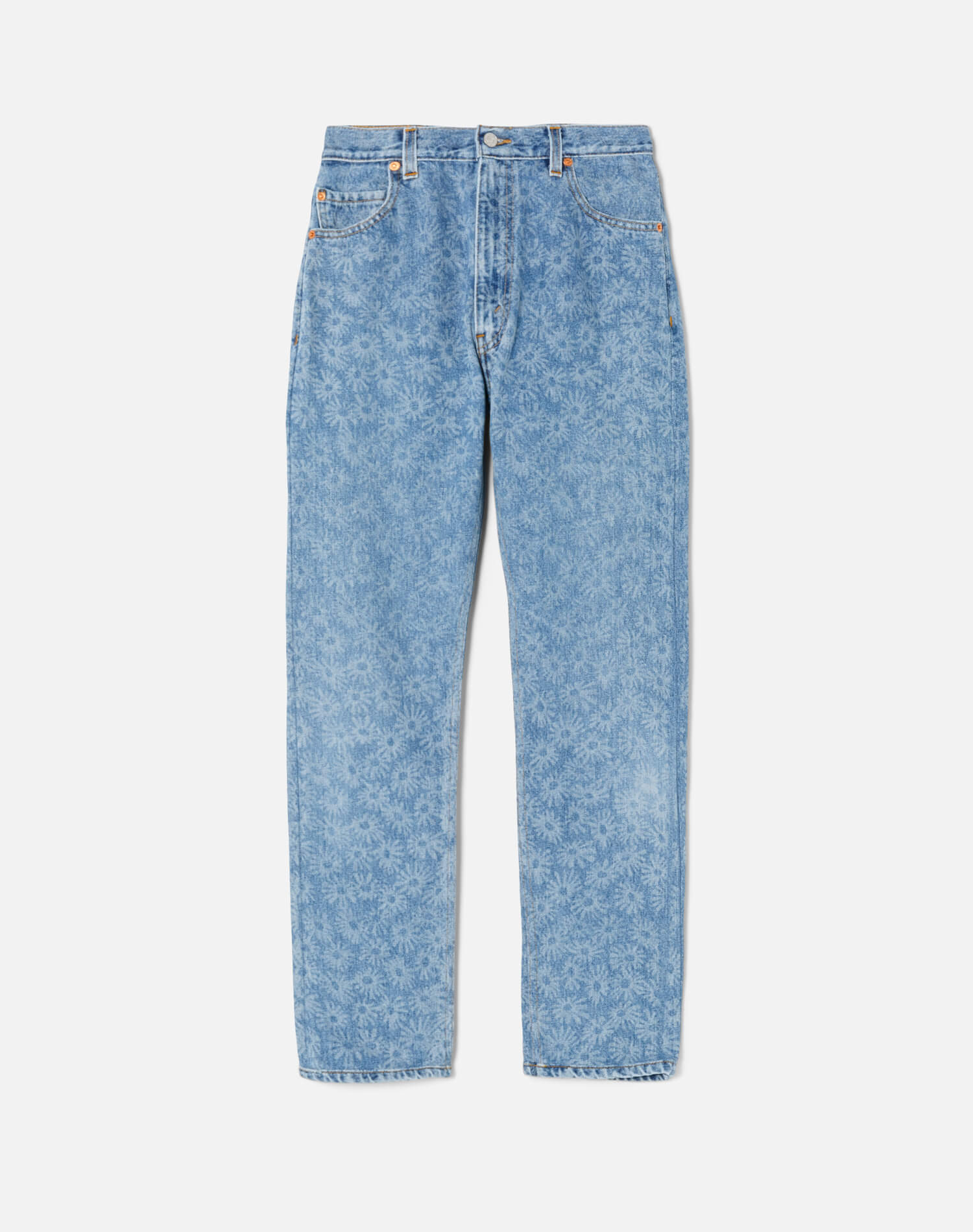 70s Straight | Indigo Daisy Floral