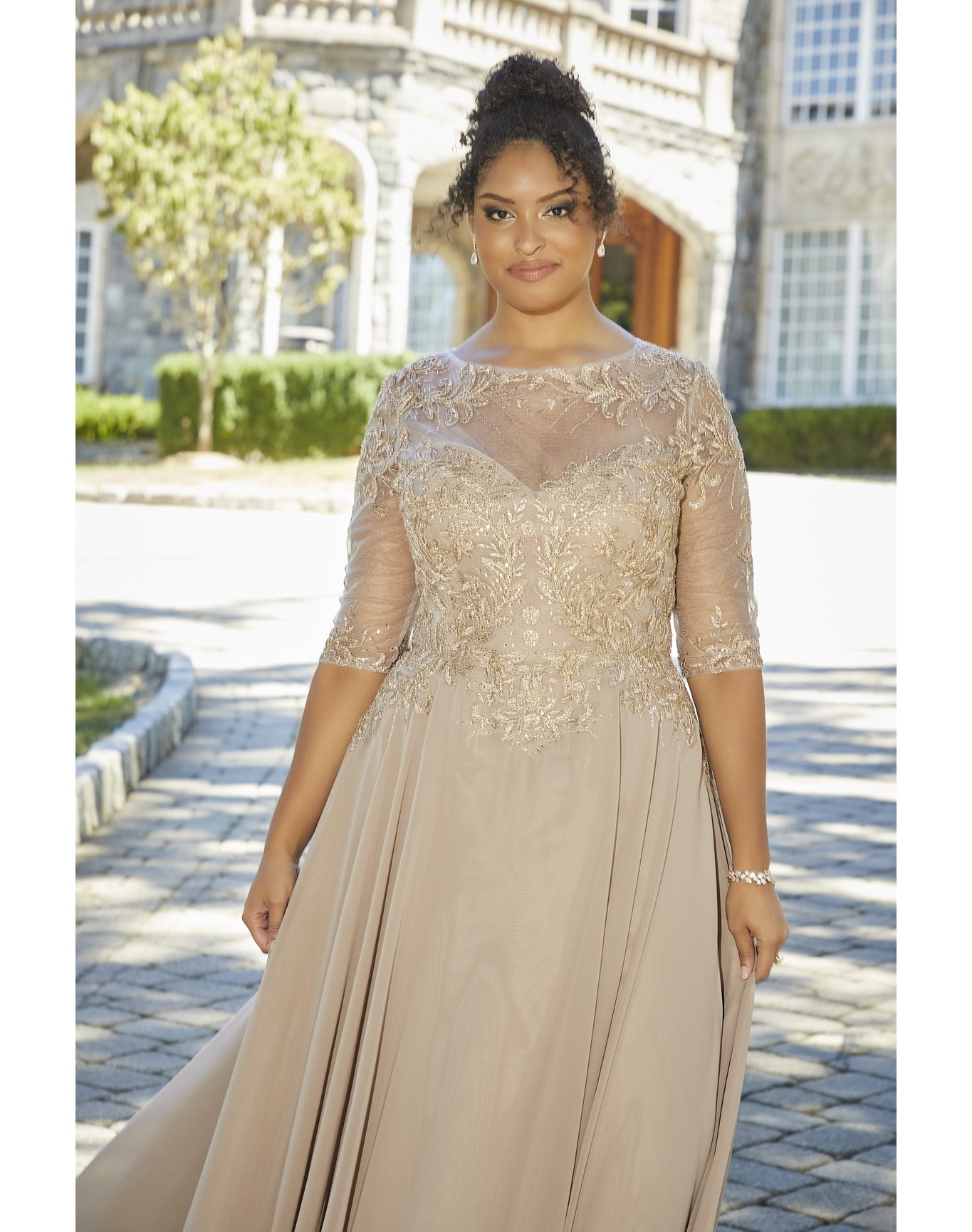 Evening Gown | Taupe