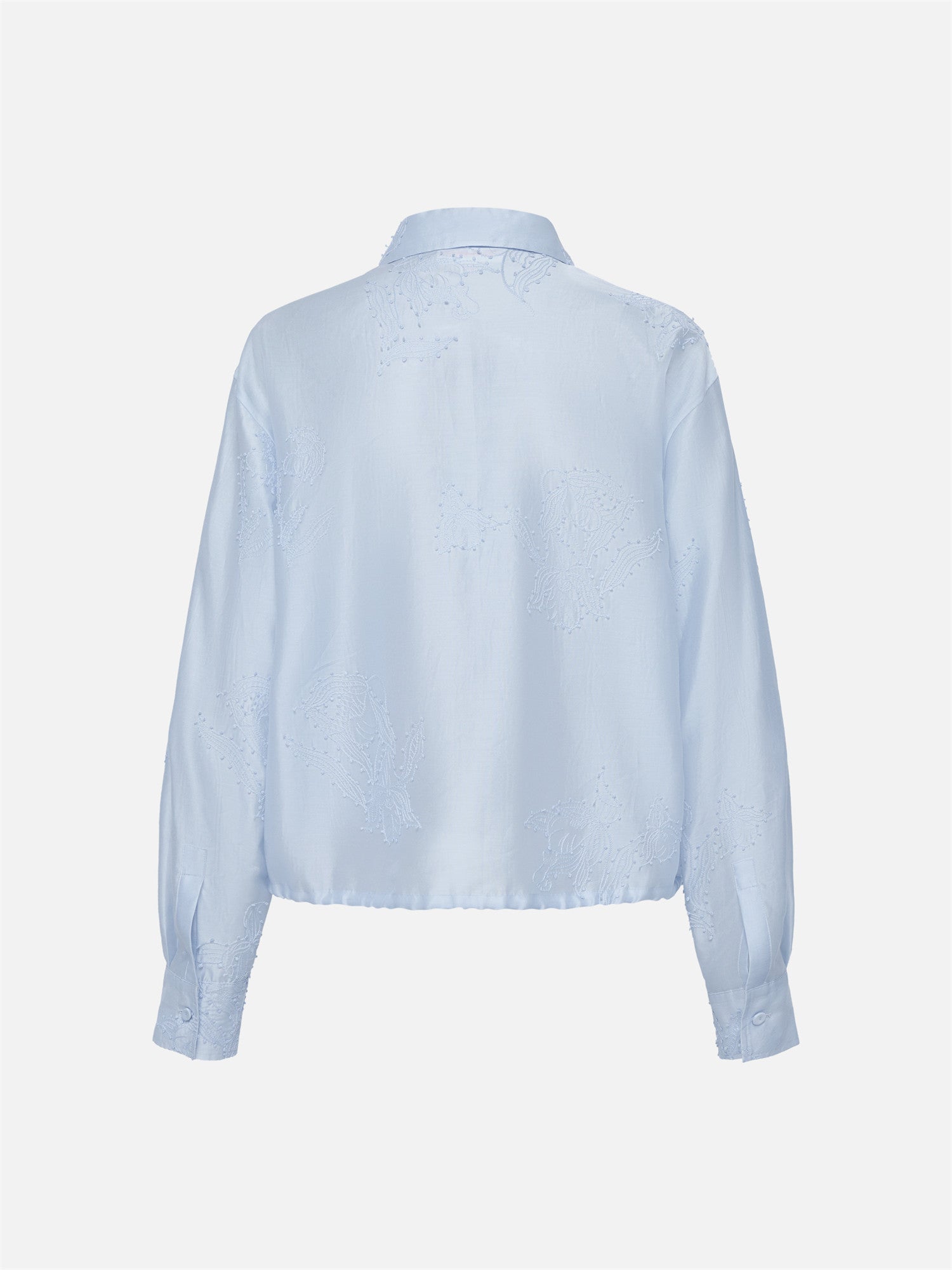 Lustrous Shirt Top | Blue