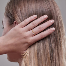 Womens | 0.10 CT Round Cut Lab Grown Diamond | Solitaire Enagegement Ring | 14K Yellow Gold Plated Silver | G-SI