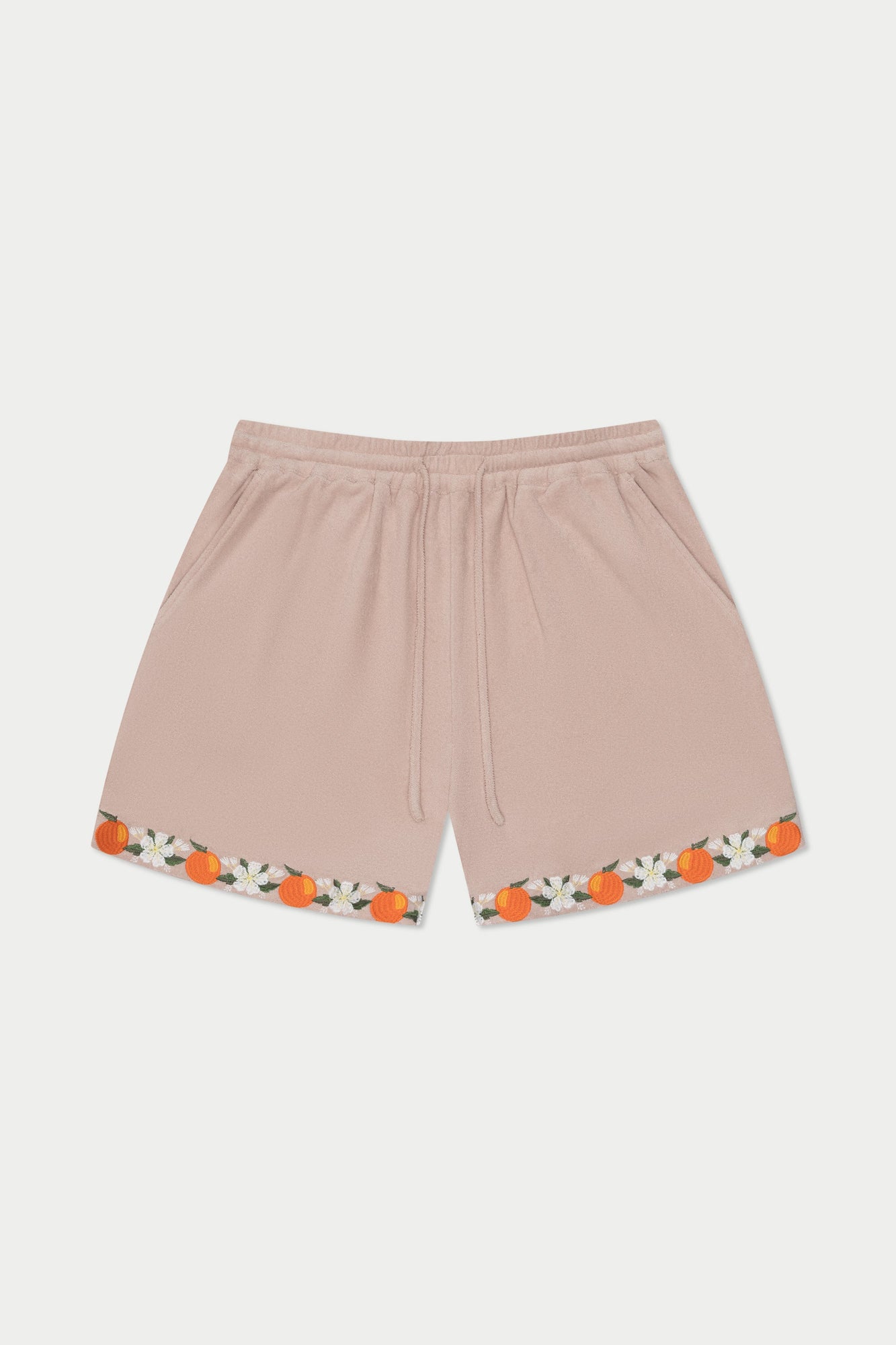 Orange Terry Short | Tan