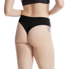 Play Stretch Natural Rise Thong | Black