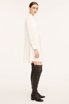 Silk Pleated Dress | Snow