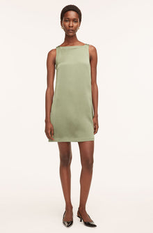 Heavy Satin Shift Dress | Foliage
