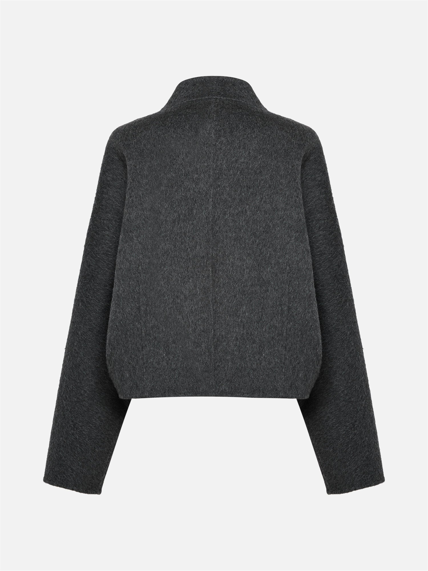 Chinese Style Double-Faced Short Coat | Grey