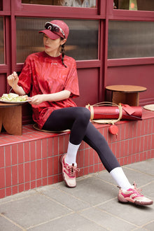 Oversize Casual Short Sleeve T-Shirt | Wine Red
