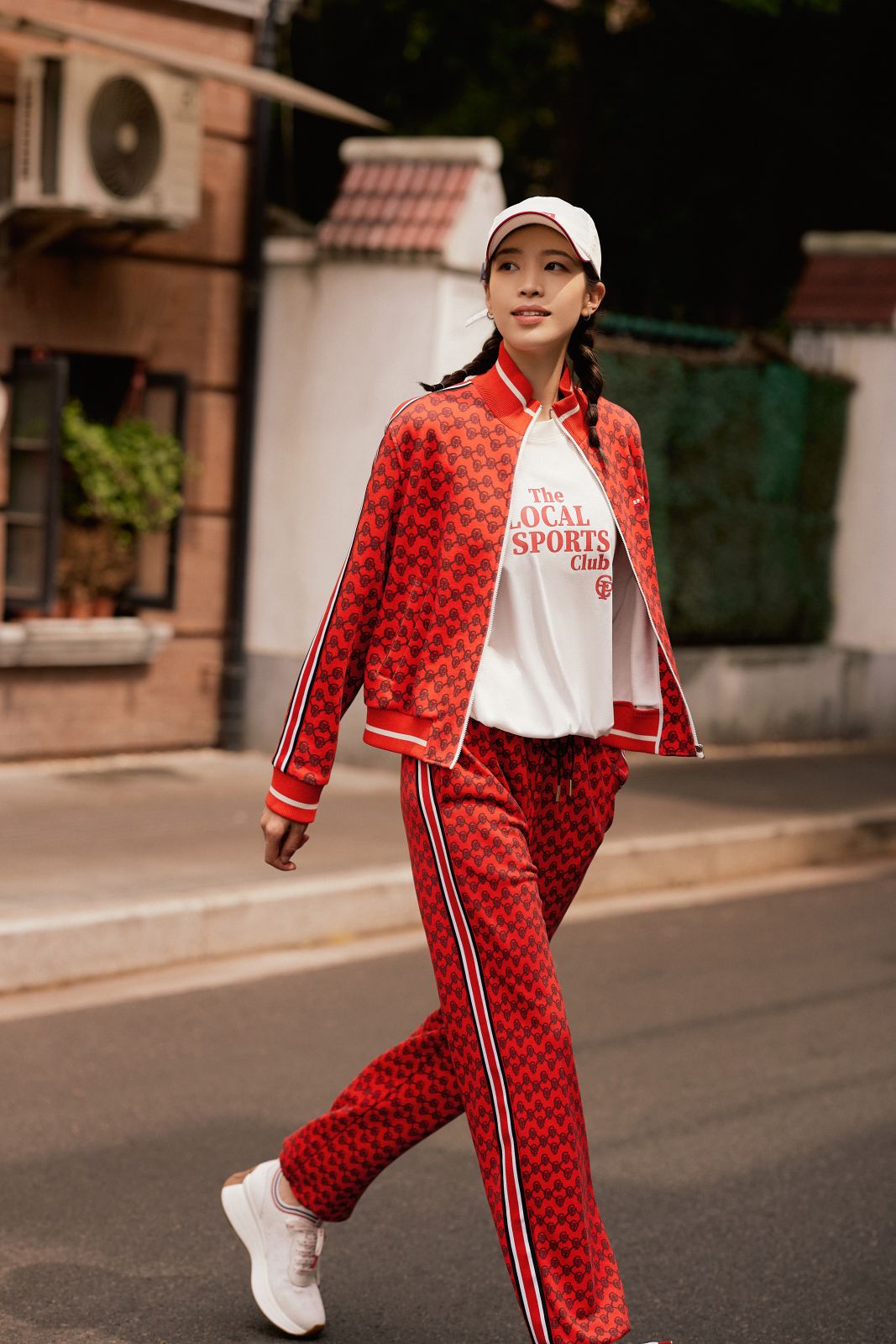 Drawstring Sport Pants | Red