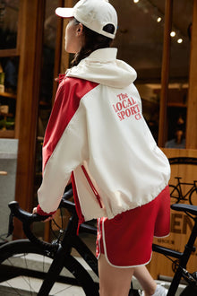 Color Block Sports Jacket | Beige
