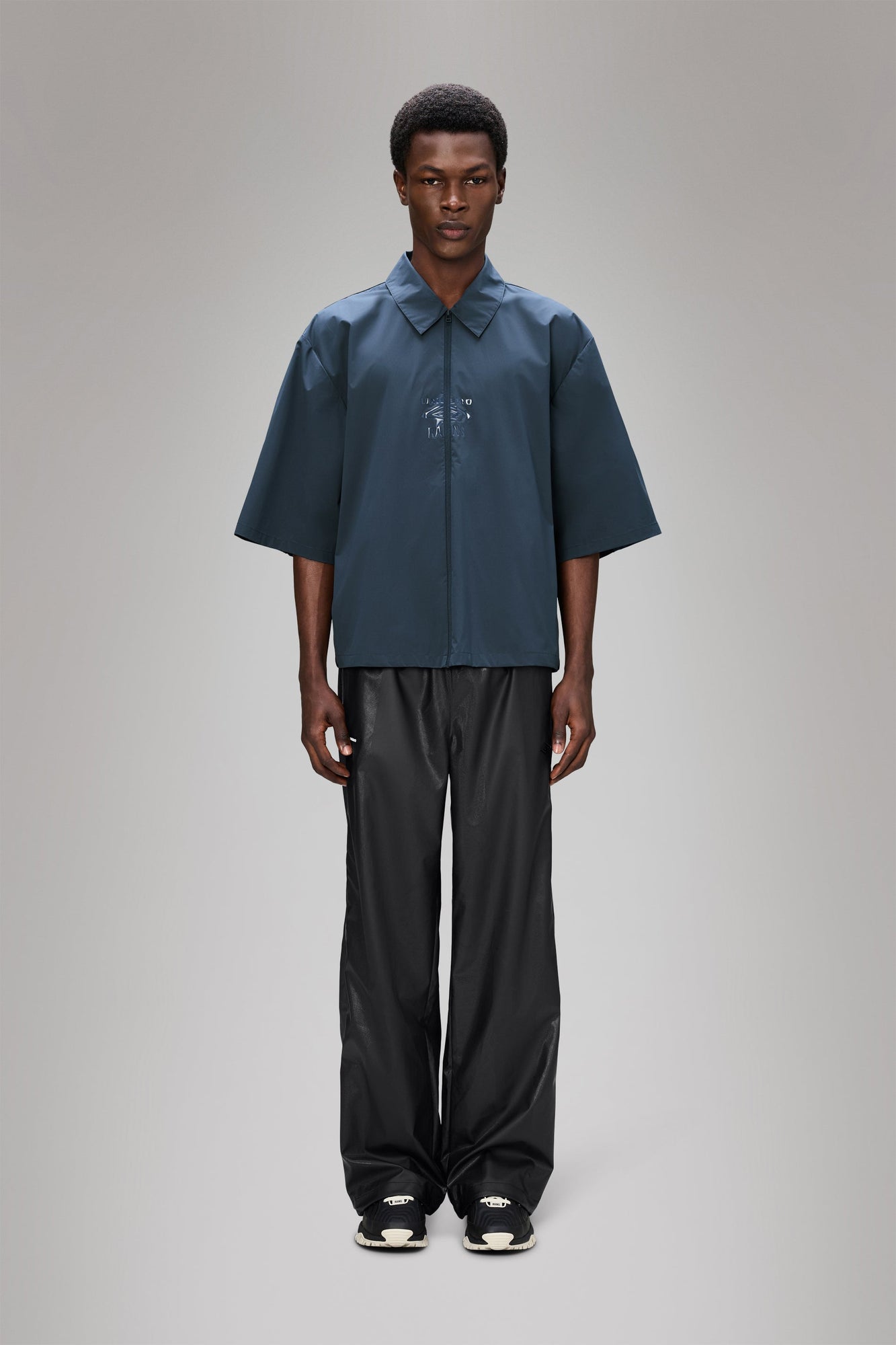 RAINS Rains x Umbro Drill Overshirt Major Blue Short Sleeve