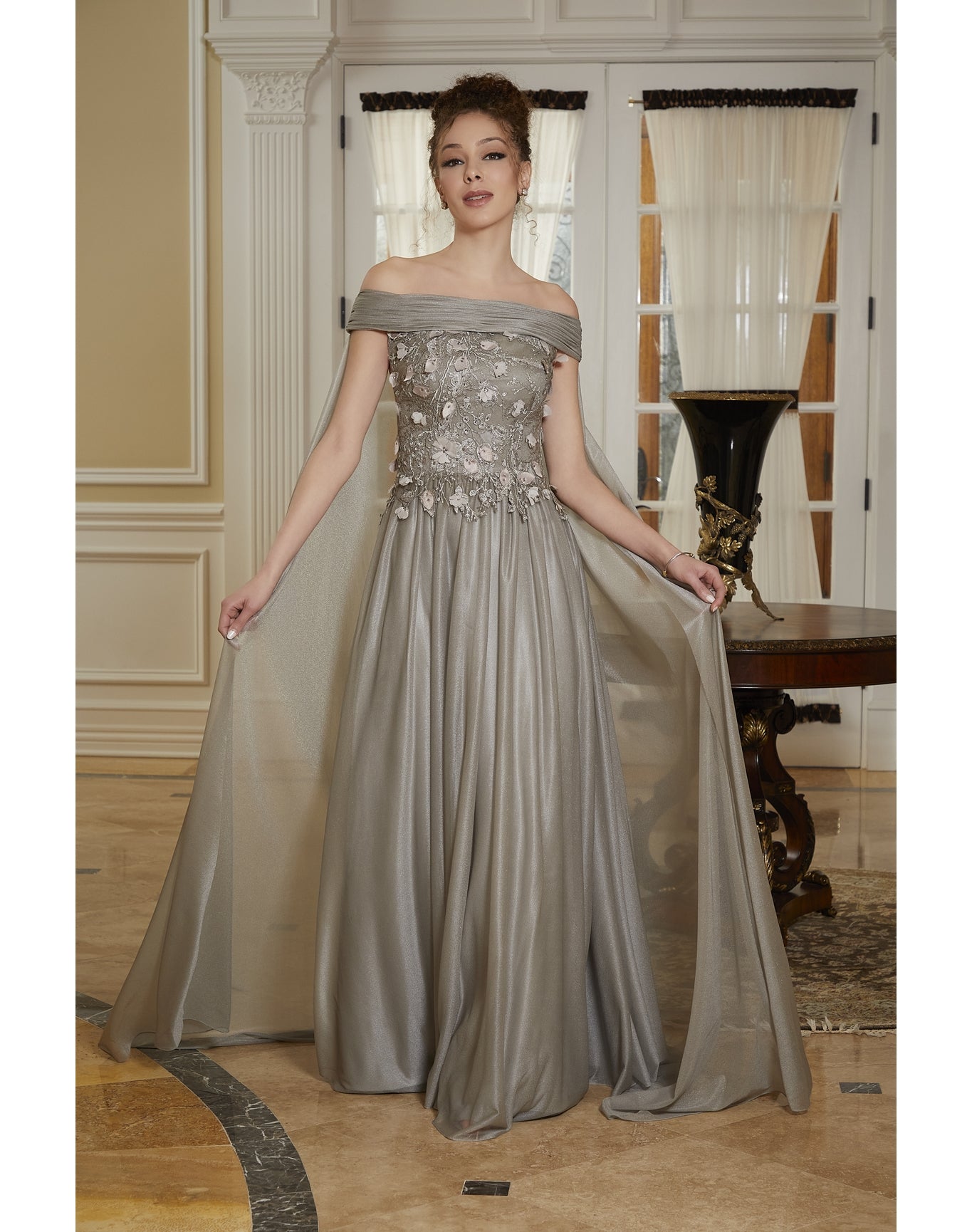 Evening Gown | Pewter