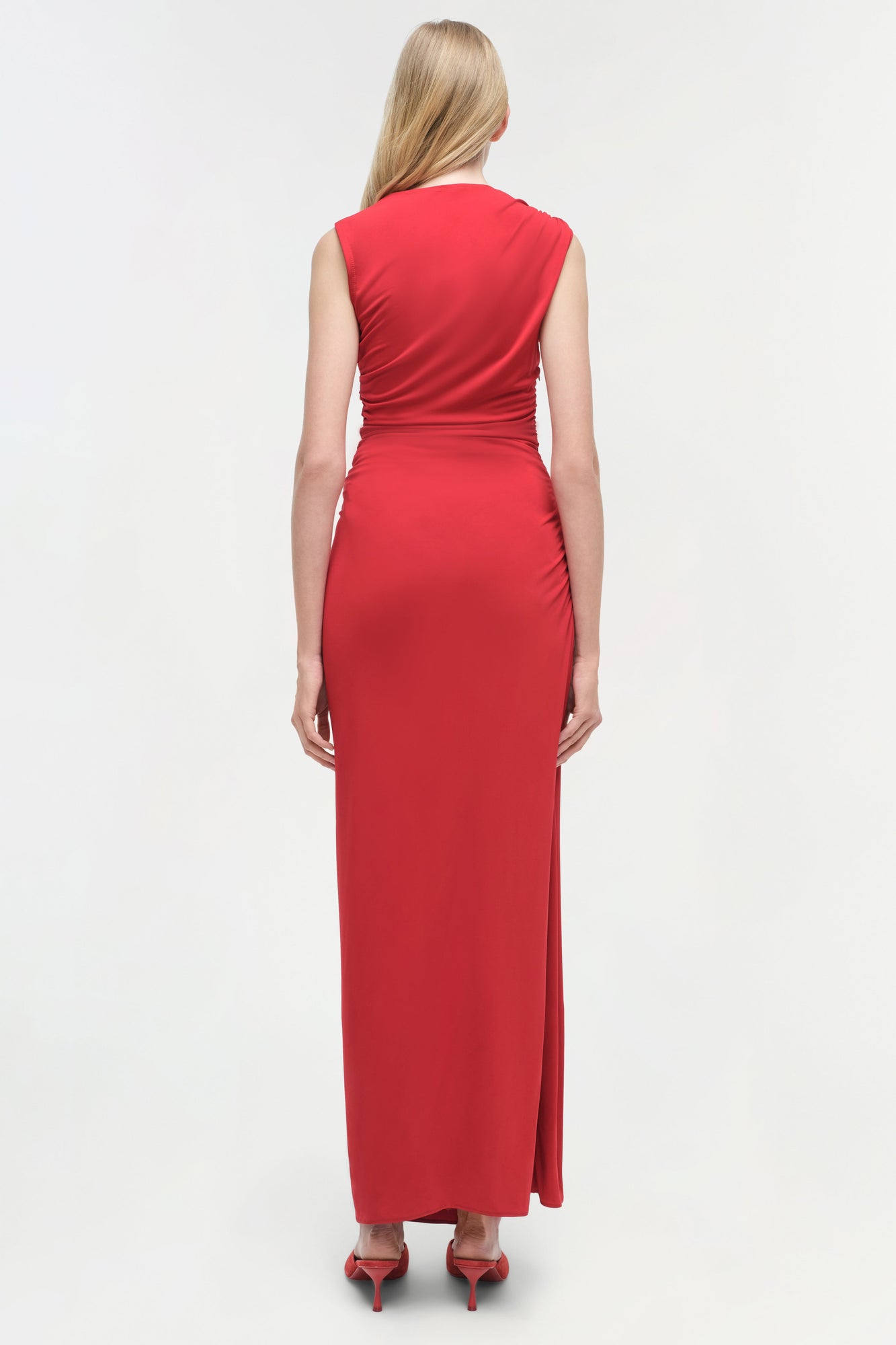 Womens | Blaine Jersey Gown | Crimson