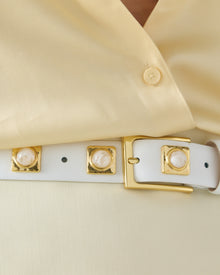 No. 2 Belt | Chalk/Gold