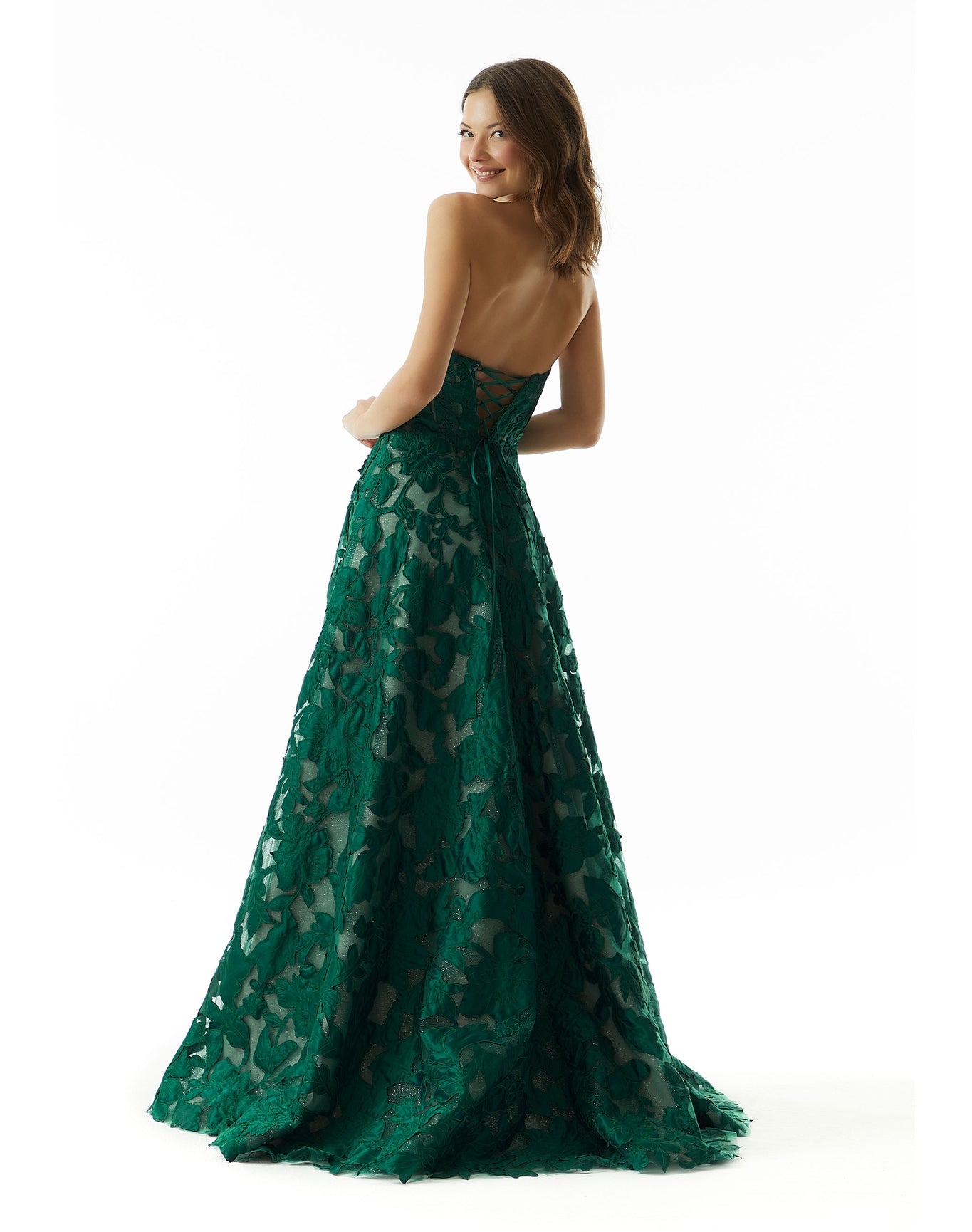 Evening Gown Emerald/Nude | Emeraldnude