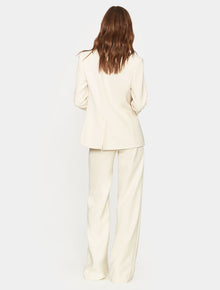 Slit Cuff Crepe Blazer - Halston