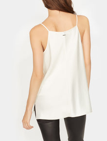 Cowl Neck Satin Cami - Halston