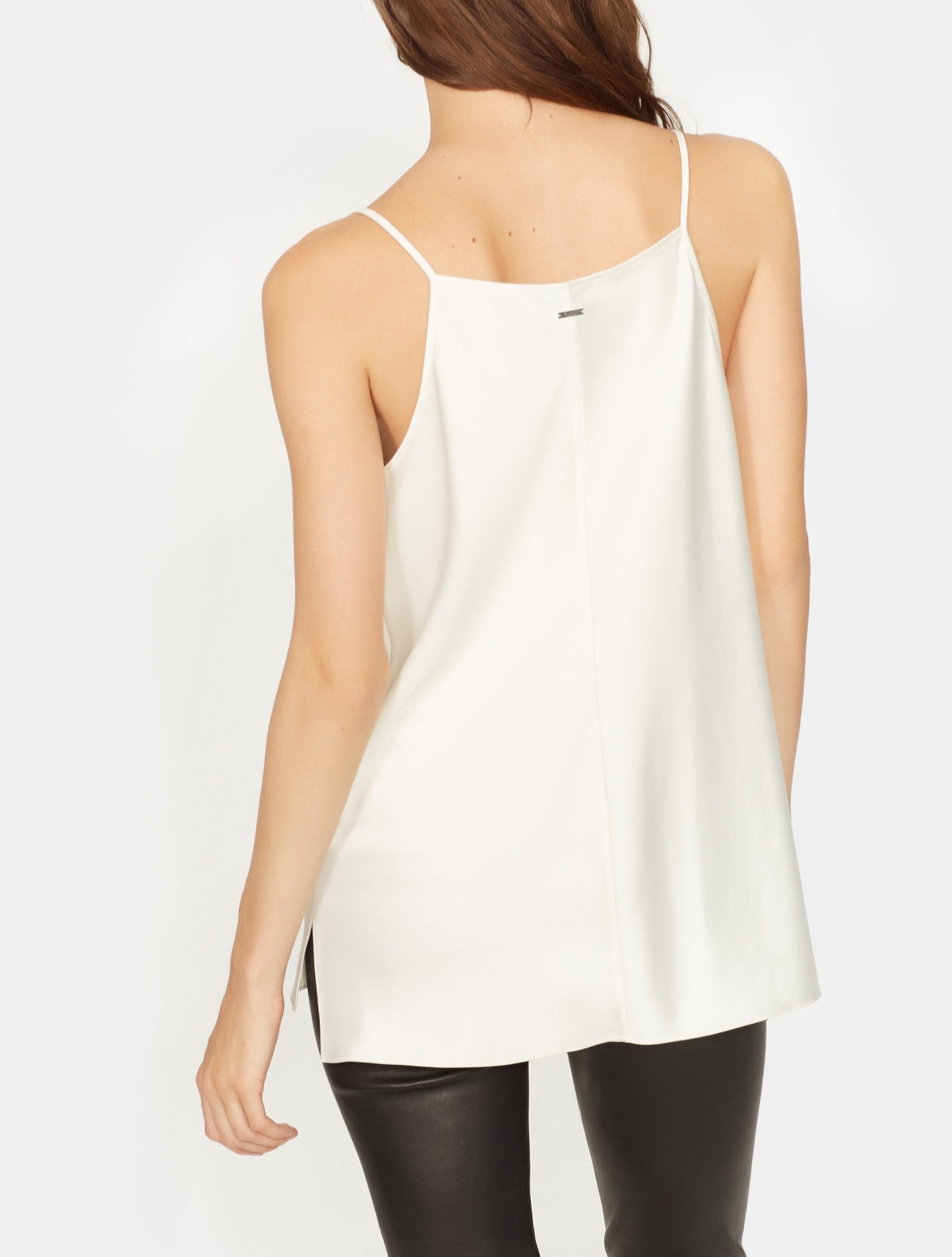 Cowl Neck Satin Cami - Halston