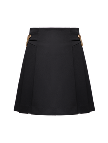 A-Shaped Pleated Mimiskirt | Black