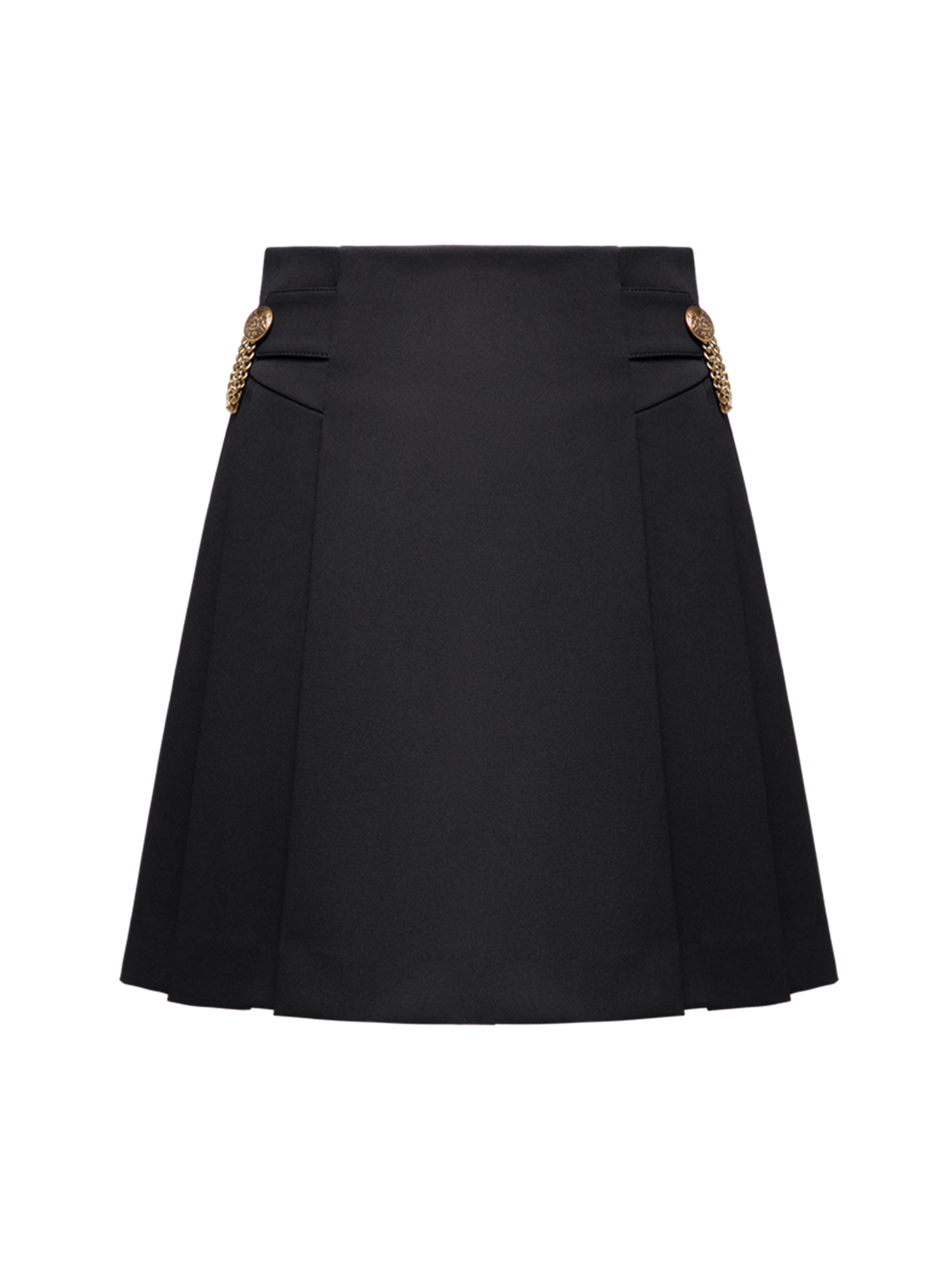 A-Shaped Pleated Mimiskirt | Black