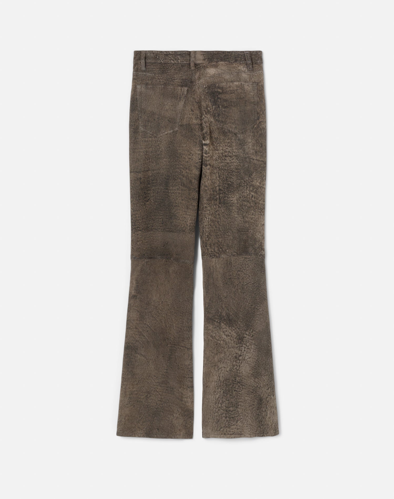 70s Stretch Leather Bootcut | Grey Leather