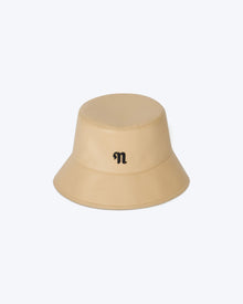 Unisex | Caran Regenerated Leather Bucket Hat | Vintage Creme