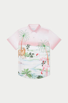 Palm Beach Wallpaper Weekend Shirt | Pink