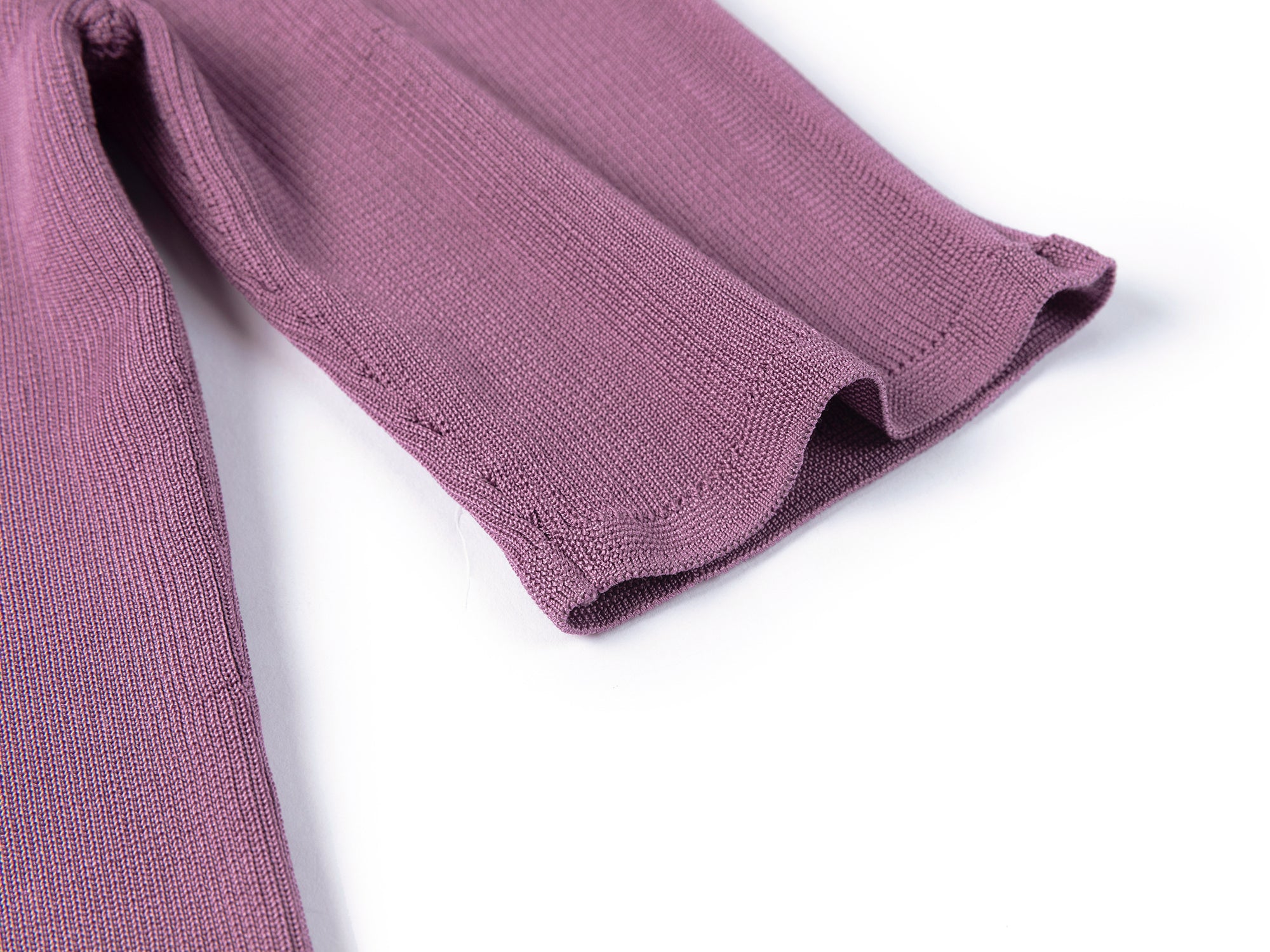 Silky Knitted Top | Purple