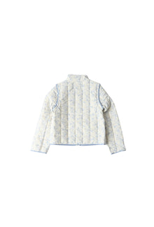 Amelia Quilted Convertible Jacket | Blue Toile