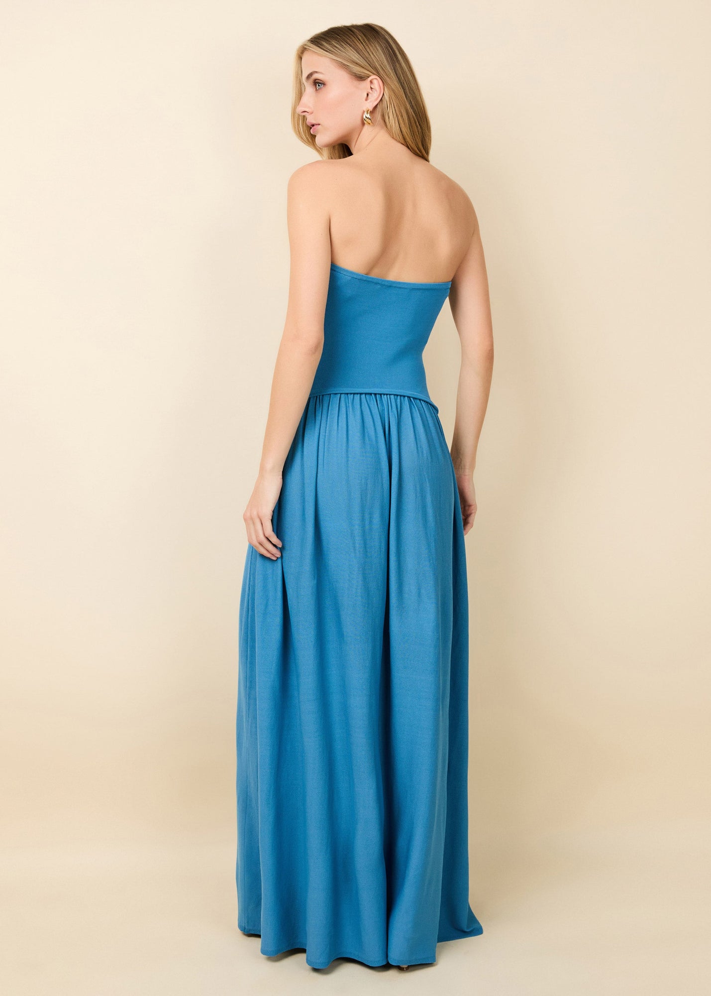 Women | Strapless Soglio Dress | French Blue