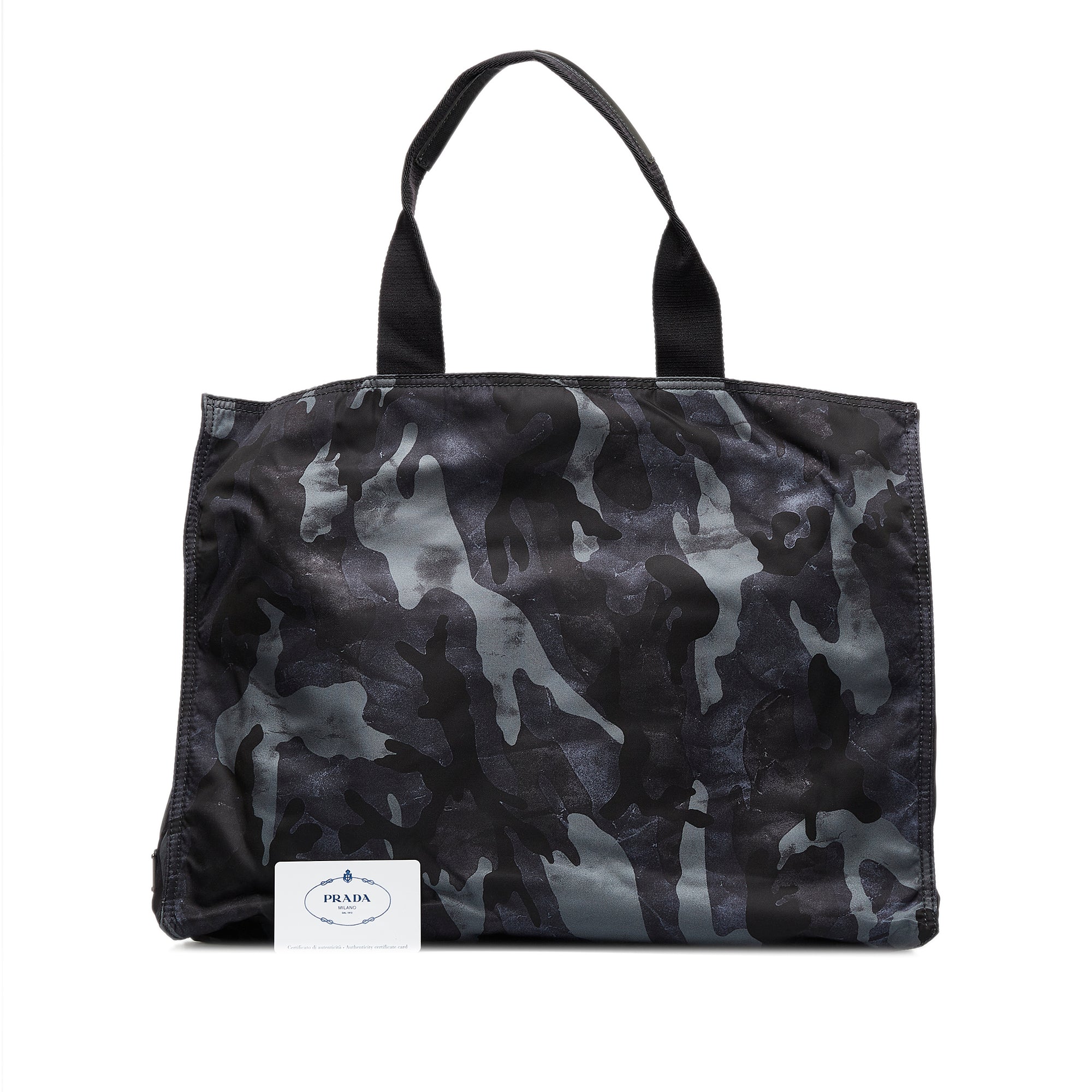 Prada Pre-Owned Tessuto Camouflage Tote Bag | Women | Black