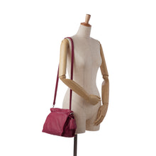 Loewe | Pre-Owned Small Leather Flamenco Crossbody Bag | Pink/Hot Pink