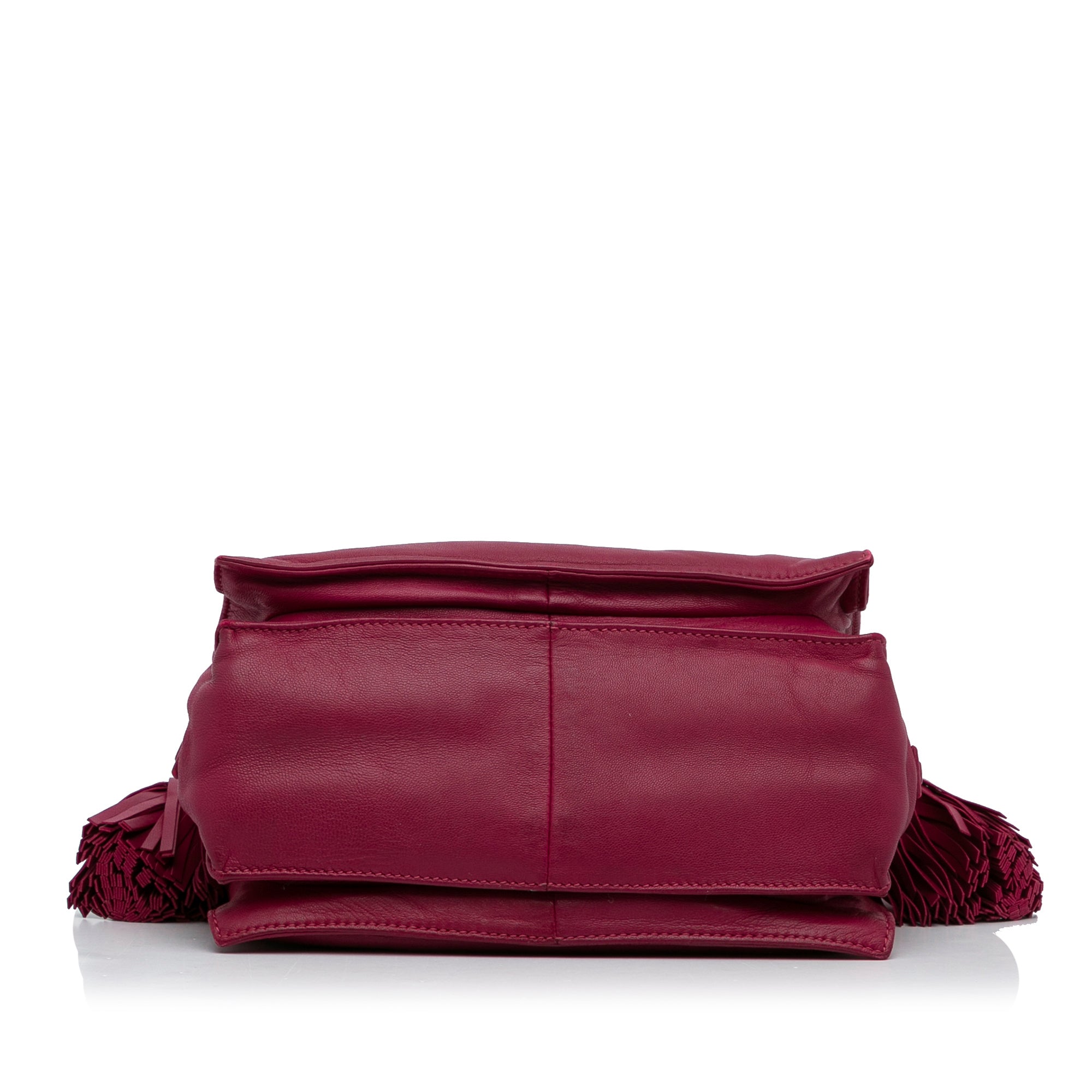 Loewe | Pre-Owned Small Leather Flamenco Crossbody Bag | Pink/Hot Pink